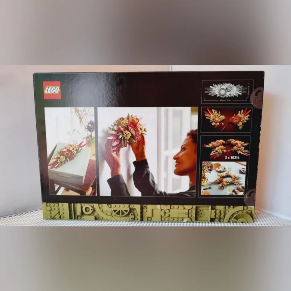 Lego Botanical Collection Dried Flower Centerpiece 10314 NWT Building Toy Set